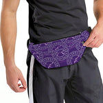 Purple Sagittarius Zodiac Pattern Print Fanny Pack