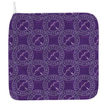 Purple Sagittarius Zodiac Pattern Print Hand Towel
