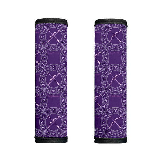 Purple Sagittarius Zodiac Pattern Print Handle Covers