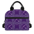 Purple Sagittarius Zodiac Pattern Print Insulated Lunch Bag