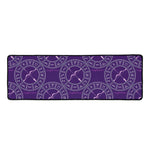 Purple Sagittarius Zodiac Pattern Print Long Kitchen Mat