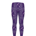 Purple Sagittarius Zodiac Pattern Print Men's Leggings