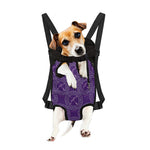 Purple Sagittarius Zodiac Pattern Print Pet Carrier Backpack