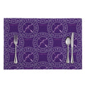 Purple Sagittarius Zodiac Pattern Print Placemat
