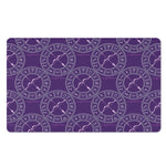 Purple Sagittarius Zodiac Pattern Print Polyester Doormat