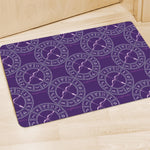 Purple Sagittarius Zodiac Pattern Print Polyester Doormat