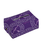Purple Sagittarius Zodiac Pattern Print Rectangle Tissue Box Cover