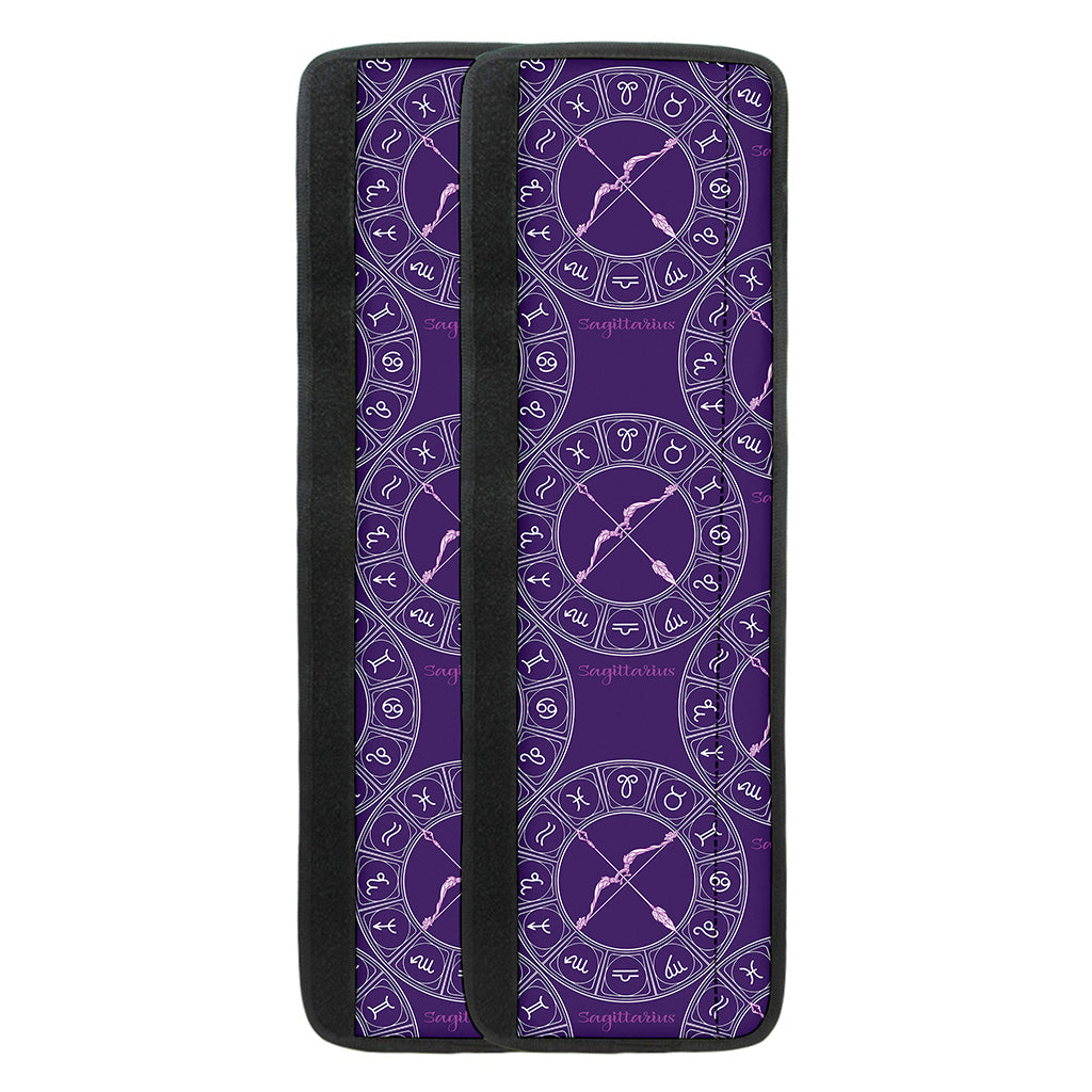 Purple Sagittarius Zodiac Pattern Print Refrigerator Handle Covers