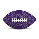 Purple Sagittarius Zodiac Pattern Print Rugby Ball