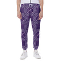 Purple Sagittarius Zodiac Pattern Print Joggers