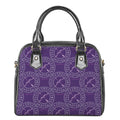 Purple Sagittarius Zodiac Pattern Print Shoulder Handbag