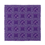 Purple Sagittarius Zodiac Pattern Print Silk Bandana