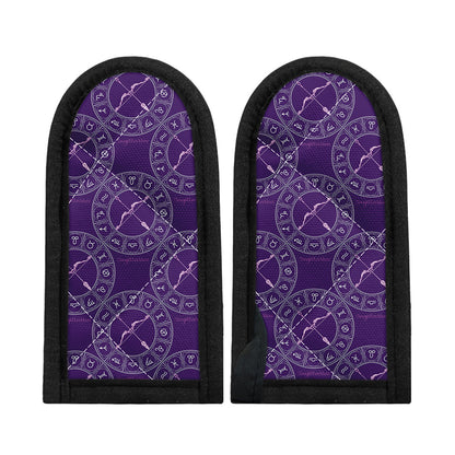 Purple Sagittarius Zodiac Pattern Print Skillet Handle Cover