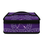 Purple Sagittarius Zodiac Pattern Print Small Lunch Bag