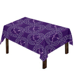 Purple Sagittarius Zodiac Pattern Print Tablecloth