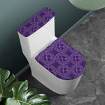 Purple Sagittarius Zodiac Pattern Print Toilet Lid And Tank Cover Set