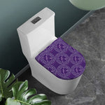 Purple Sagittarius Zodiac Pattern Print Toilet Lid Cover