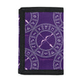 Purple Sagittarius Zodiac Pattern Print Trifold Wallet
