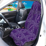 Purple Sagittarius Zodiac Pattern Print Waterproof Car Seat Cover
