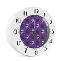 Purple Scorpio Zodiac Pattern Print Alarm Clock