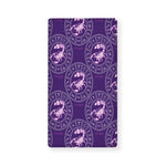 Purple Scorpio Zodiac Pattern Print Baby Crib Sheet