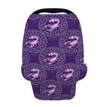 Purple Scorpio Zodiac Pattern Print Baby Seat Cover
