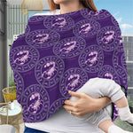 Purple Scorpio Zodiac Pattern Print Baby Seat Cover