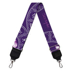 Purple Scorpio Zodiac Pattern Print Bag Strap