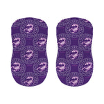 Purple Scorpio Zodiac Pattern Print Bar Stool Covers