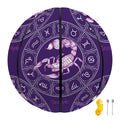 Purple Scorpio Zodiac Pattern Print Basketball