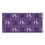 Purple Scorpio Zodiac Pattern Print Beach Towel