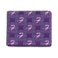 Purple Scorpio Zodiac Pattern Print Bifold Wallet