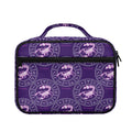 Purple Scorpio Zodiac Pattern Print Briefcase Bible Bag
