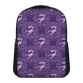 Purple Scorpio Zodiac Pattern Print Casual Backpack
