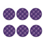 Purple Scorpio Zodiac Pattern Print Coaster Set