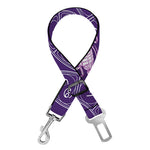 Purple Scorpio Zodiac Pattern Print Dog Seat Belt