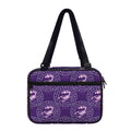 Purple Scorpio Zodiac Pattern Print Double Strap Bible Bag