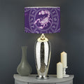 Purple Scorpio Zodiac Pattern Print Drum Lamp Shade