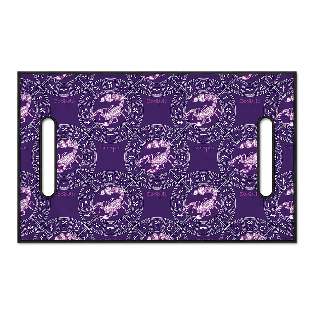 Purple Scorpio Zodiac Pattern Print Golf Cart Seat Cover
