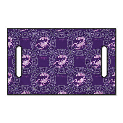 Purple Scorpio Zodiac Pattern Print Golf Cart Seat Cover