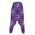 Purple Scorpio Zodiac Pattern Print Hammer Pants
