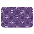 Purple Scorpio Zodiac Pattern Print Indoor Door Mat