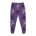 Purple Scorpio Zodiac Pattern Print Jogger Pants