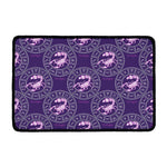 Purple Scorpio Zodiac Pattern Print Kitchen Mat