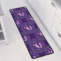 Purple Scorpio Zodiac Pattern Print Long Kitchen Mat