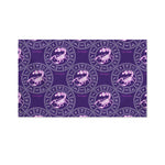 Purple Scorpio Zodiac Pattern Print Polyester Flag
