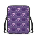 Purple Scorpio Zodiac Pattern Print Rectangular Crossbody Bag