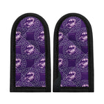 Purple Scorpio Zodiac Pattern Print Skillet Handle Cover