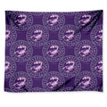 Purple Scorpio Zodiac Pattern Print Tapestry