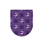 Purple Scorpio Zodiac Pattern Print Toilet Lid Cover
